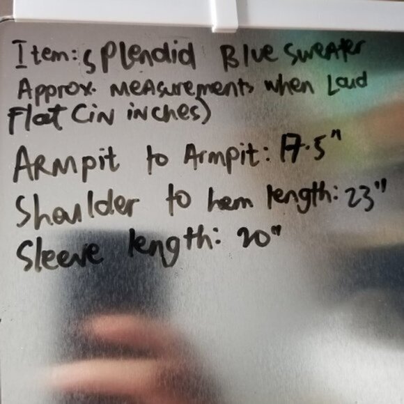 Splendid Blue Slouchy Oversized Pullover Sweater - Picture 7 of 7